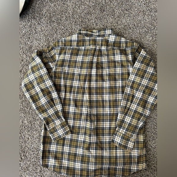 5/$25 Burton Dryride dark blue and yellow cotton blend shirt size small - Picture 4 of 7